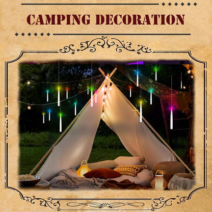 Drape Your Windows in Warmth.  Flameless and magical. With a simple touch, these 6.6-inch floating candles flicker to life. Their dancing glow traces the holiday's romance, adding a serene and heartwarming tradition to your Christmas decor.