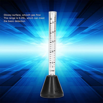 Exit Gas Shielded Welding Gun Gas Flow Meter Argon Carbon Dioxide Double Scale 25L/min